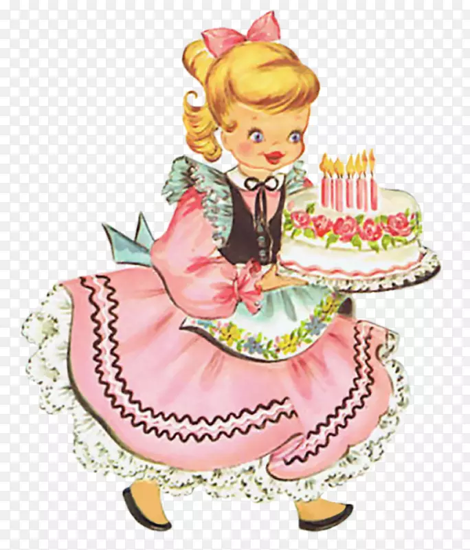 生日蛋糕贺卡及便条卡-生日