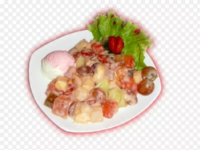 素食料理印尼菜那哥伦水果沙拉菜色拉