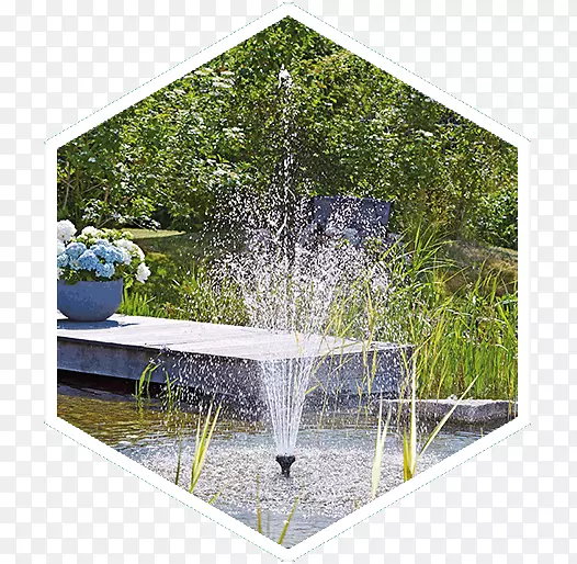 喷泉水特性喷嘴花园泵-水