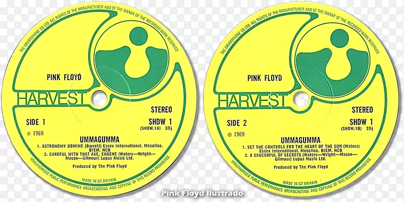 激光唱盘收获记录粉红色Floyd-yey钢