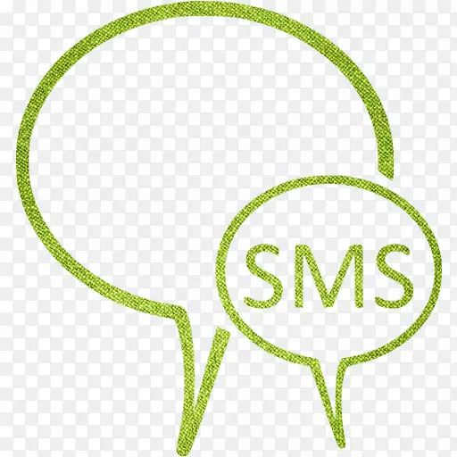 手机短信、电脑图标、短信、手机.绿布