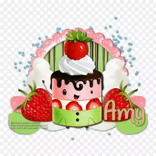 草莓蛋糕装饰奶油-草莓