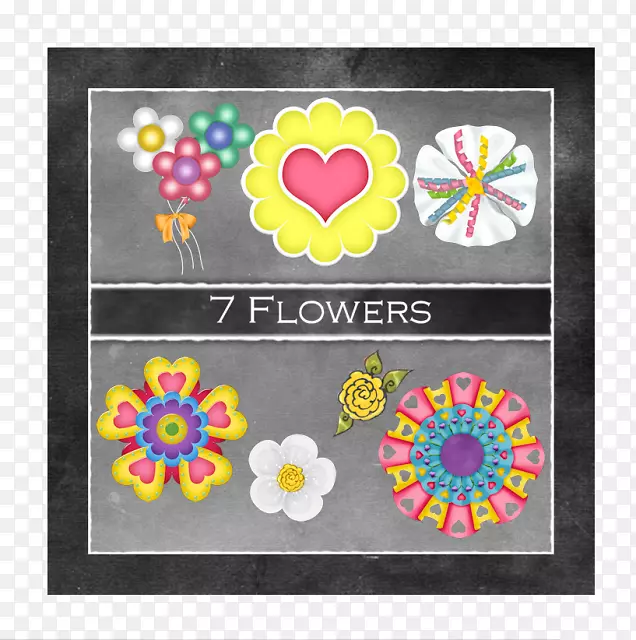 花卉设计画框图案设计