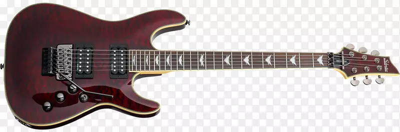 谢克特吉他研究电吉他谢克特预兆6弗洛伊德玫瑰电吉他