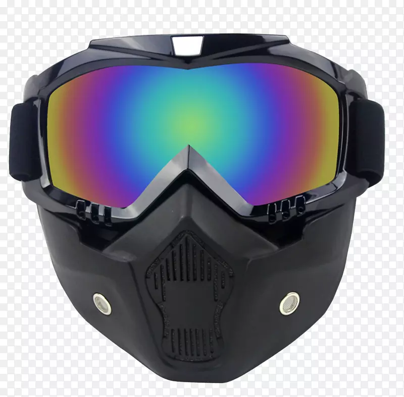 摩托车头盔滑板车面罩摩托车头盔