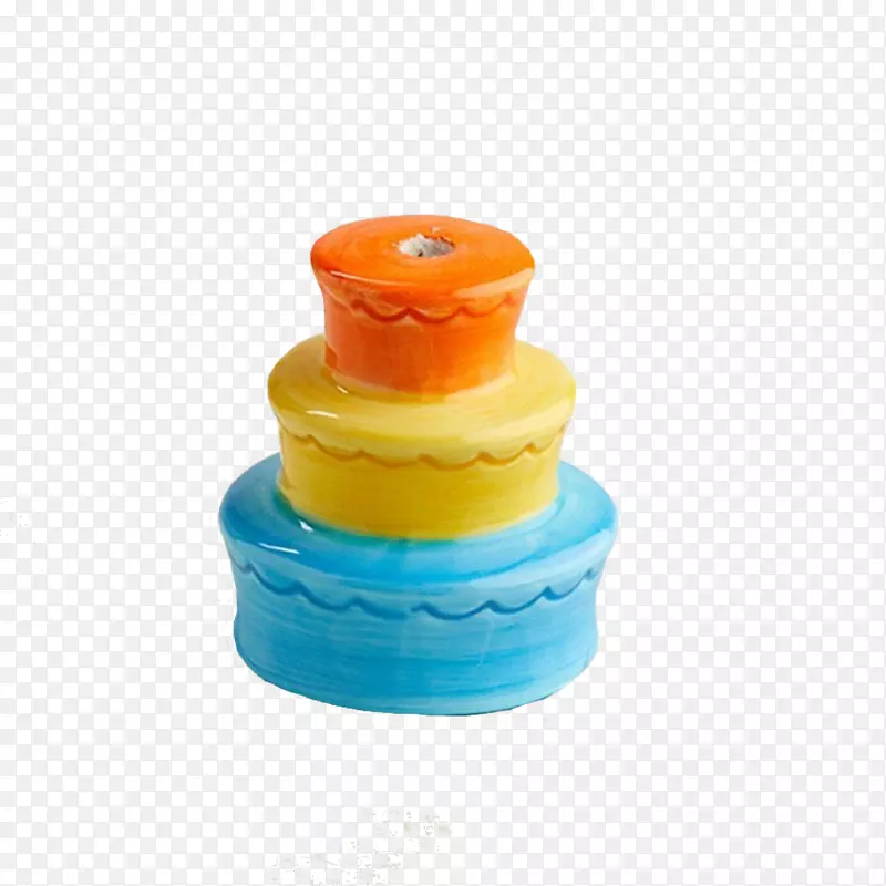 生日蛋糕彩虹雪糕蜡烛蛋糕