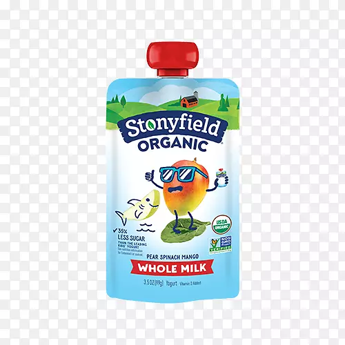 牛奶Stonyfield农场公司有机食品伦敦酸奶-牛奶