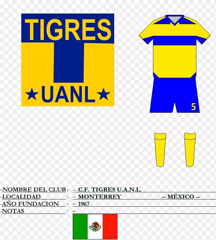 Tigres UANL Liga MX Nuevo León足球标志-足球