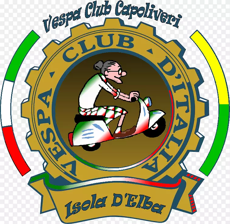 Vespa俱乐部Aosta A.S.D.食物康乐标志-旧Vespa