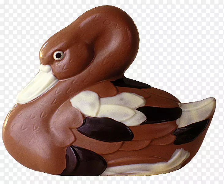 鸭雕像巧克力喙-陶贝
