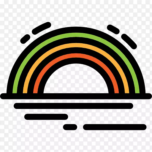 电脑图标自然剪贴画-彩虹