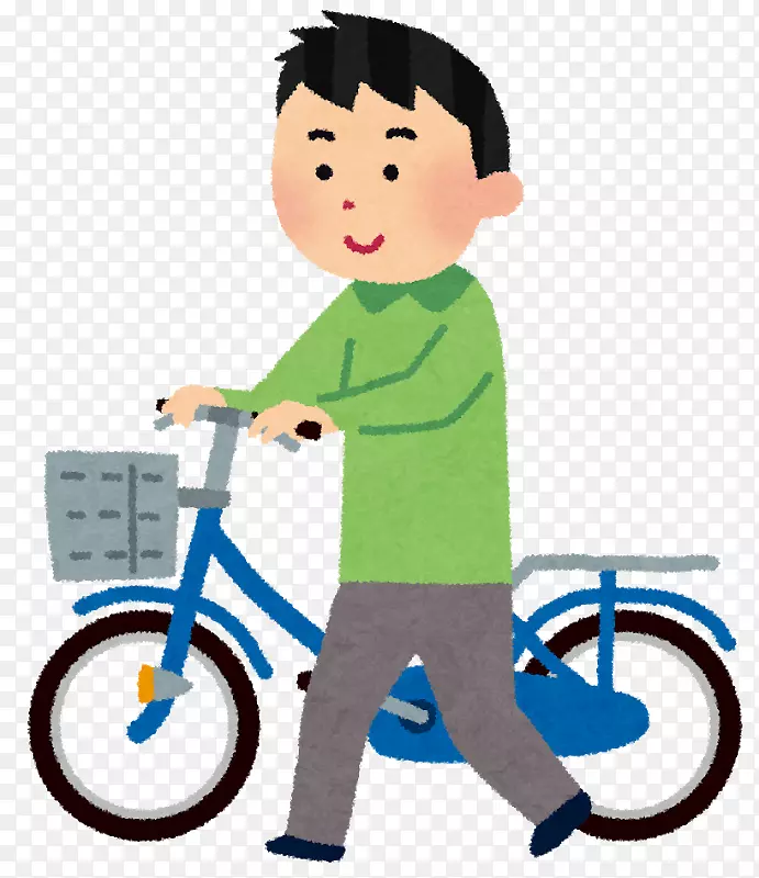 自行车登记处いらすとや自行车马鞍自行车停车站-自行车