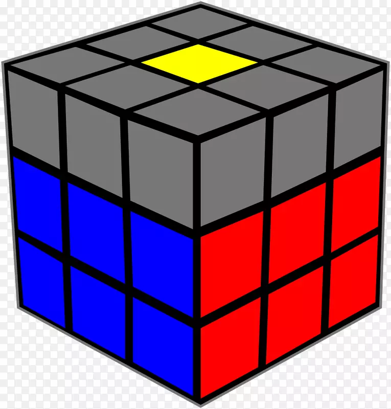 魔方立方体三维空间快速剪贴画立方体