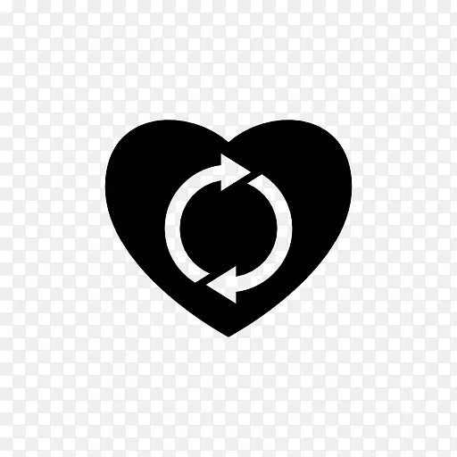 徽标白色字体-心脏按钮