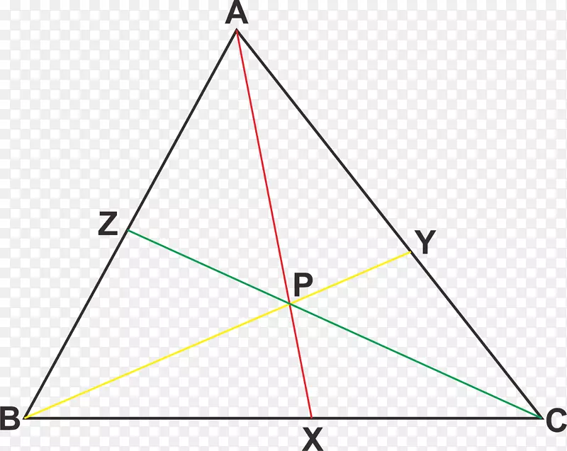 三角形CEVA定理数学几何面积-三角形