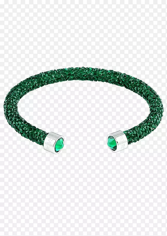 耳环手镯珠宝施华洛世奇手镯绿色尘埃