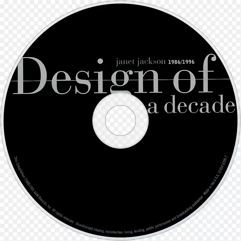 1986/1996年珍妮特·杰克逊的节奏民族1814年控制十年设计