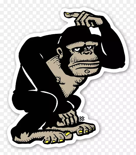 大猩猩标签标牌-大猩猩