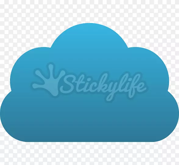 云计算机图标形状云