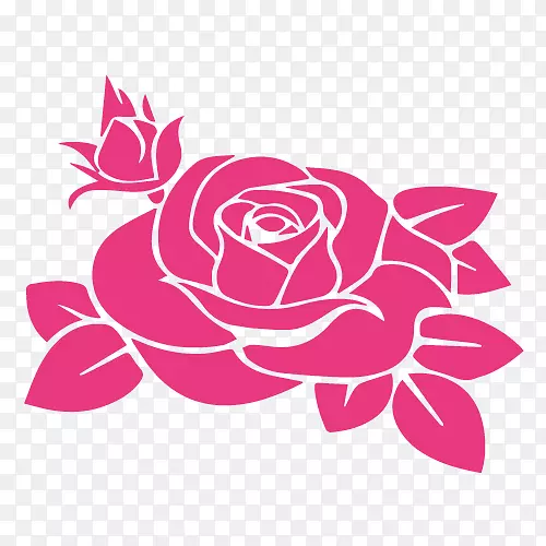 花园玫瑰月季玫瑰贴纸夹艺术玫瑰徽标