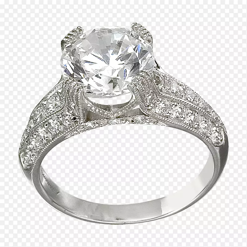 订婚戒指，钻石结婚戒指，绿松石-钻石字