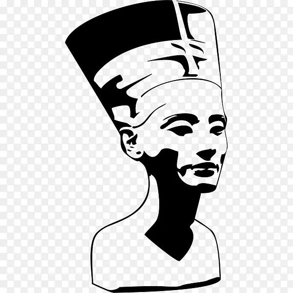 Nefertiti半身像-免版税-Nefertiti