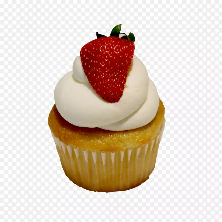 小蛋糕草莓松饼蛋糕奶油草莓