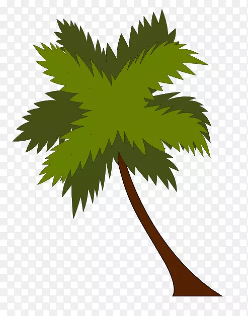 槟榔科树电脑图标剪贴画椰子树叶