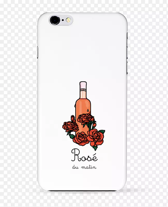iPhone 5曲调刺绣法国手机-3D玫瑰