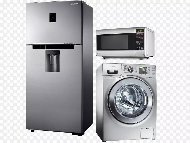烘干机，洗衣机，冰箱，家用电器，烹饪范围.冰箱