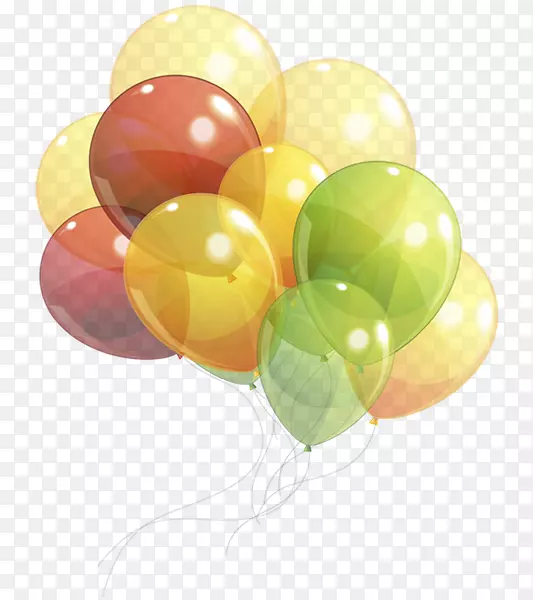 气球水彩绘画剪贴画