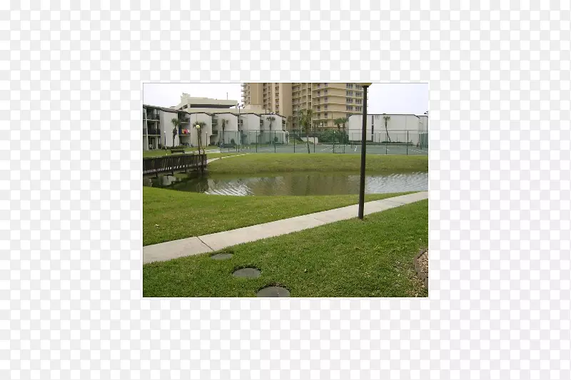 草坪、地产、土地、城市设计、水上-家庭沙滩
