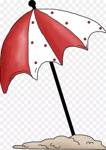雨伞沙滩画夹艺术-雨伞