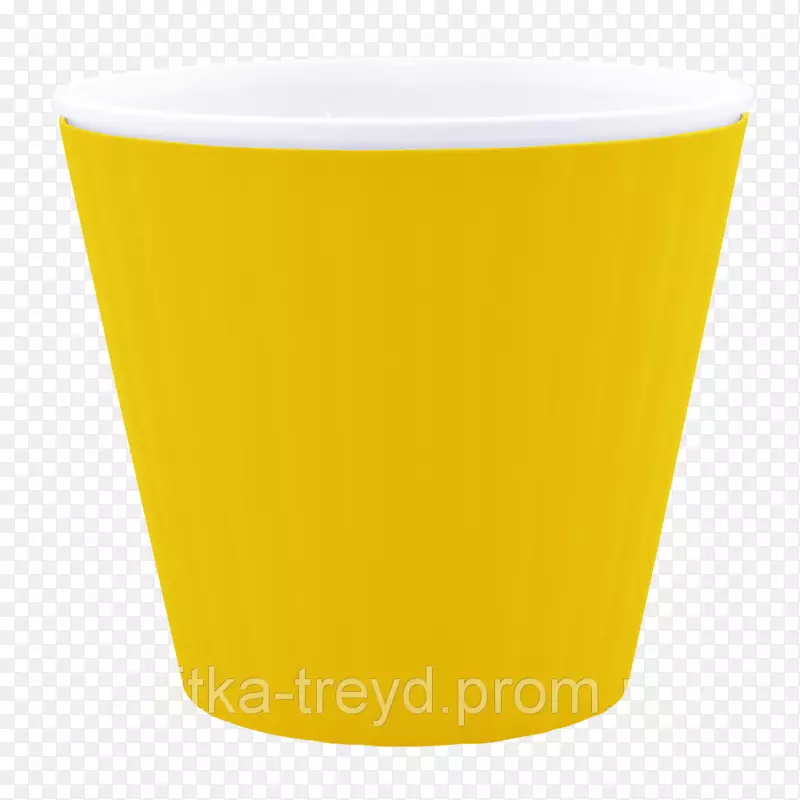 杯黄色塑料饮料桌-玻璃杯