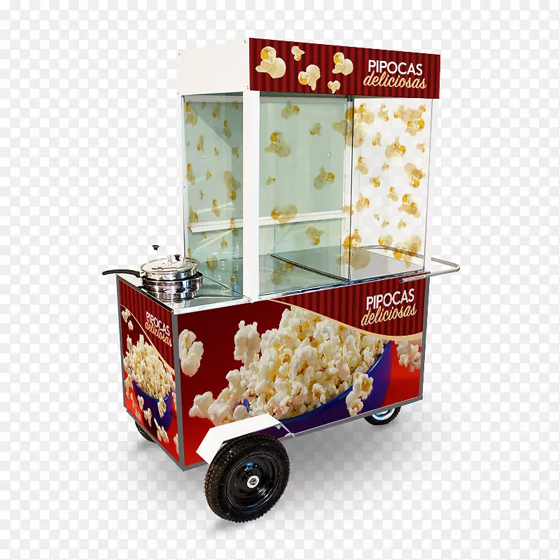 爆米花制作者棉花糖果巴斯特尔食品-爆米花