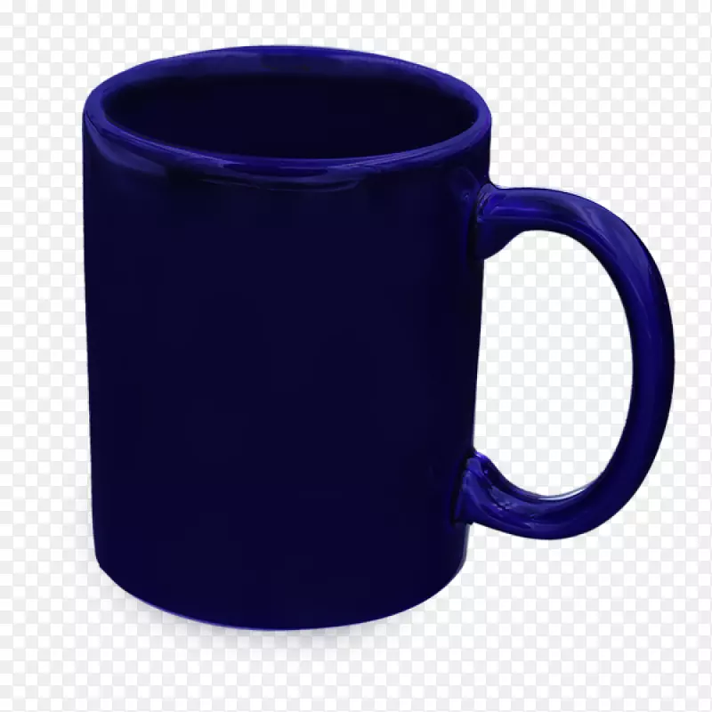 咖啡杯蓝色陶瓷茶杯