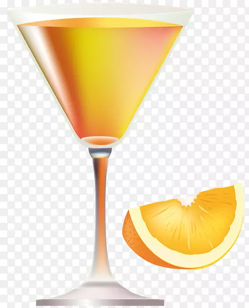 鸡尾酒装饰哈维瓦尔班格葡萄酒鸡尾酒马提尼橙汁