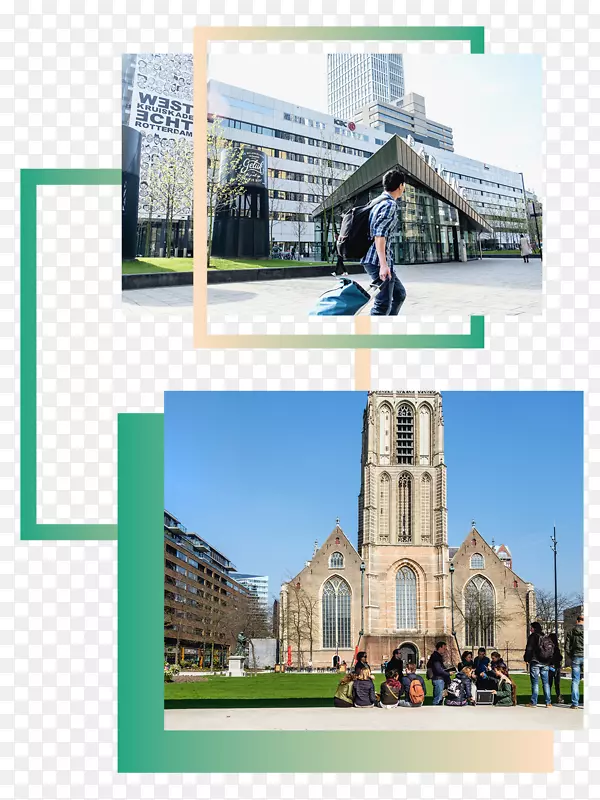 伊拉斯谟大学鹿特丹漂亮女孩正面城市设计-伊拉斯谟