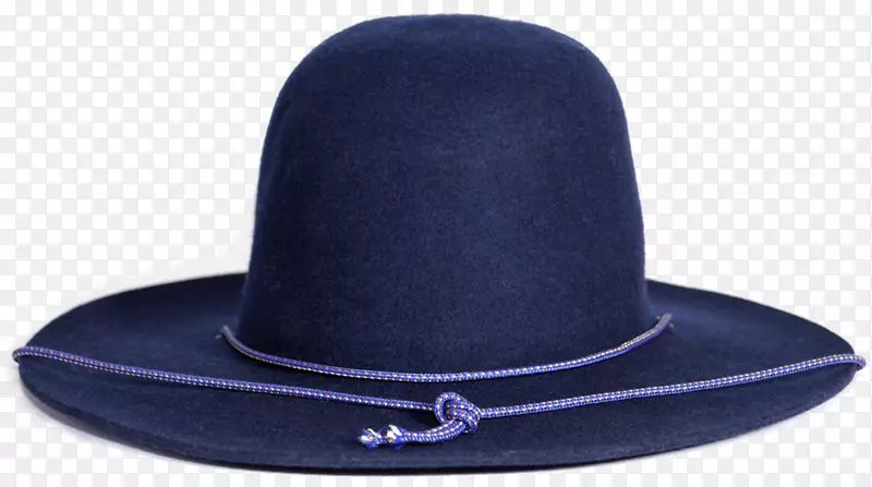 软呢帽钴蓝绅士帽