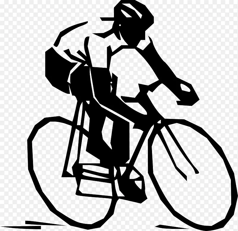 赛车自行车公路自行车赛车剪贴画-自行车