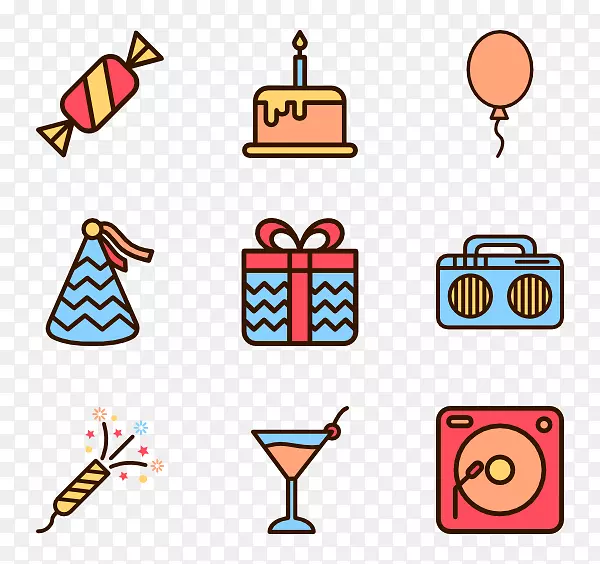 电脑图标派对生日盛宴剪贴画派对PNG图片素材下载_图片编号4331835-PNG素材网