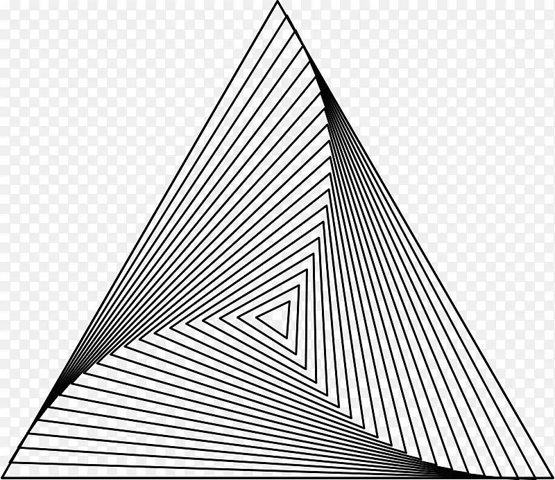 彭罗斯三角镶嵌几何艺术三角形
