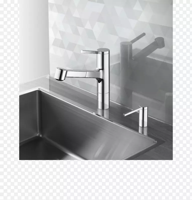 水龙头厨房弗兰克供水系统浴室肥皂分配器.几何设计