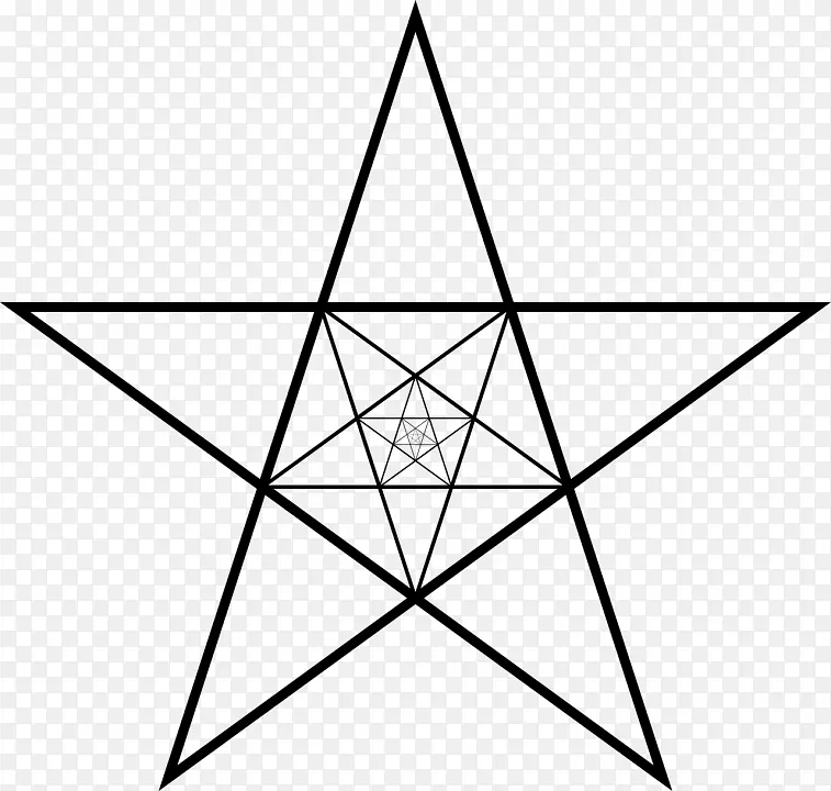 艺术文化中的五点星三角星多边形数学三角
