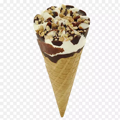巧克力冰淇淋圣代冰淇淋圆锥体口味冰淇淋