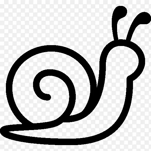 蜗牛电脑图标，腹足，贝壳，鼻涕虫-蜗牛