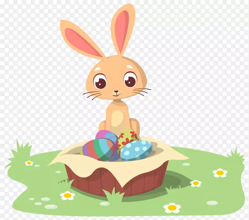 复活节兔子剪贴画-复活节