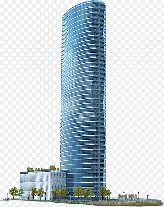 摩天大楼-高层建筑椭圆-格布公寓-摩天大楼