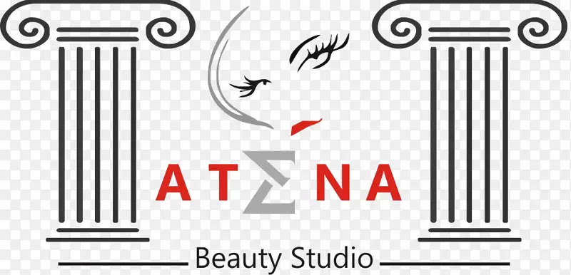Atena，美容工作室StradaȘTefan Ciobanu品牌标识-美容工作室