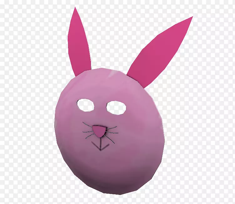 复活节兔子粉红色m rtv粉红色鼻子-复活节